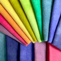 Dyed vintage wool blanket