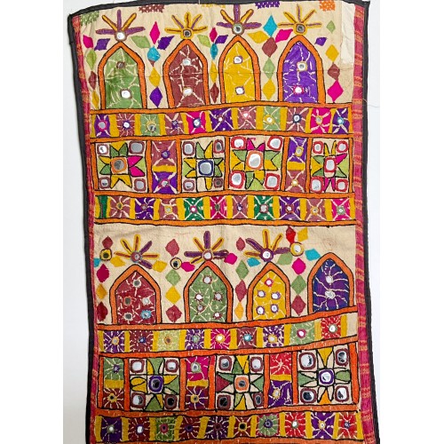 Indian embroidered 'saddlebag'