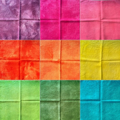 Dyed vintage wool blanket