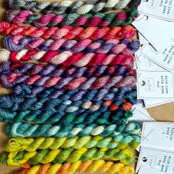 Wool/silk  single skeins