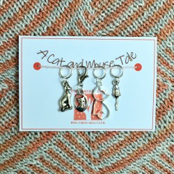 Stitchmarker set - Cat and Mouse