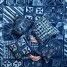 Tin projects - Indigo patchwork