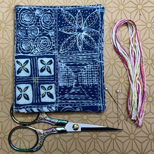 Tin projects - Indigo patchwork