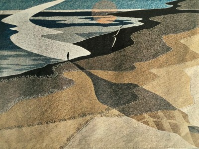 Echoes - tapestry by Leila Thomson