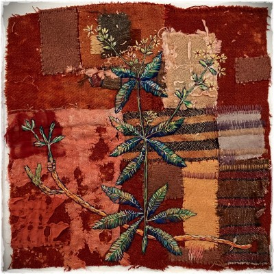 Michelle Ault madder embroidery